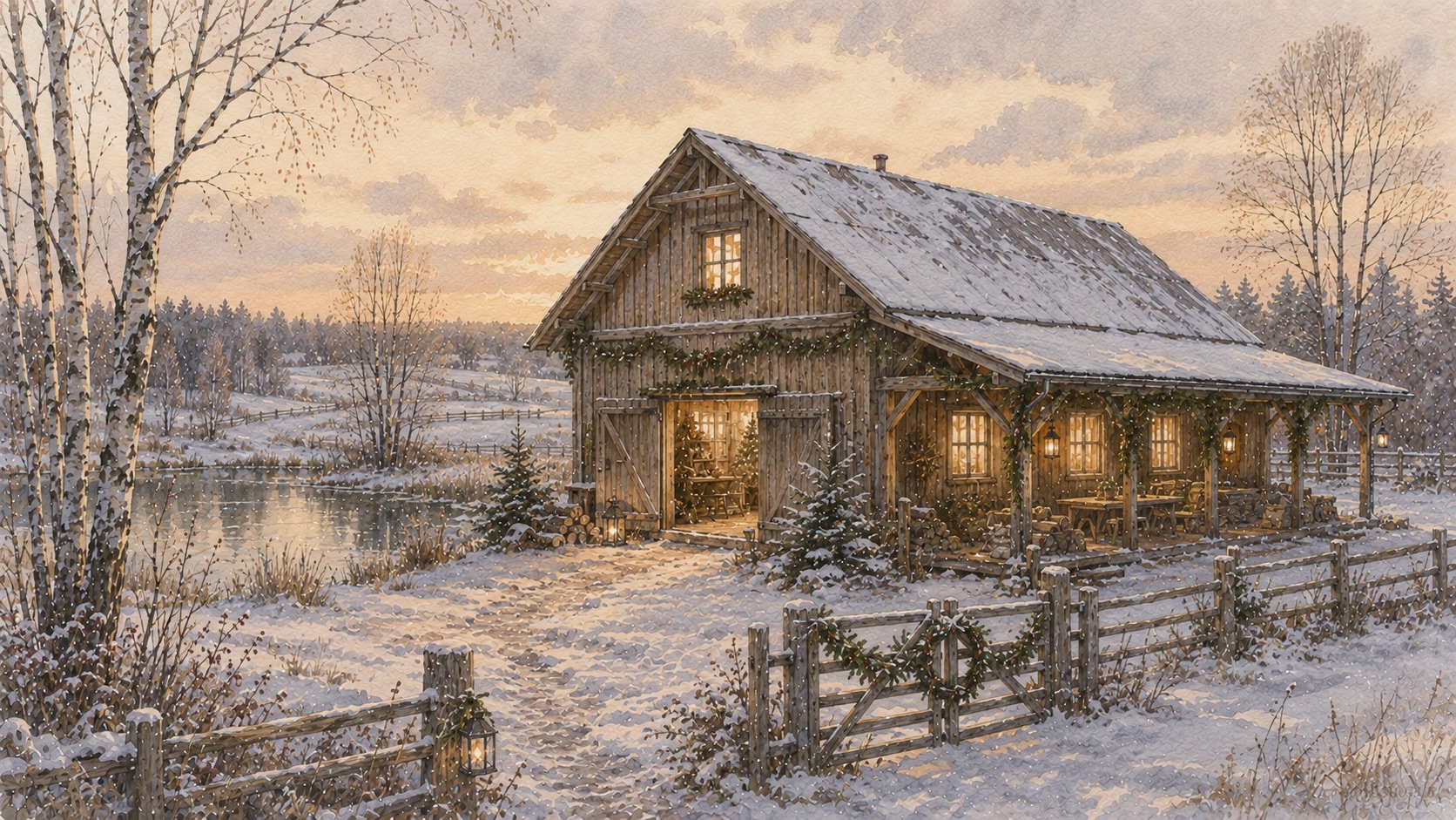 Winter Barn, concept study 1.