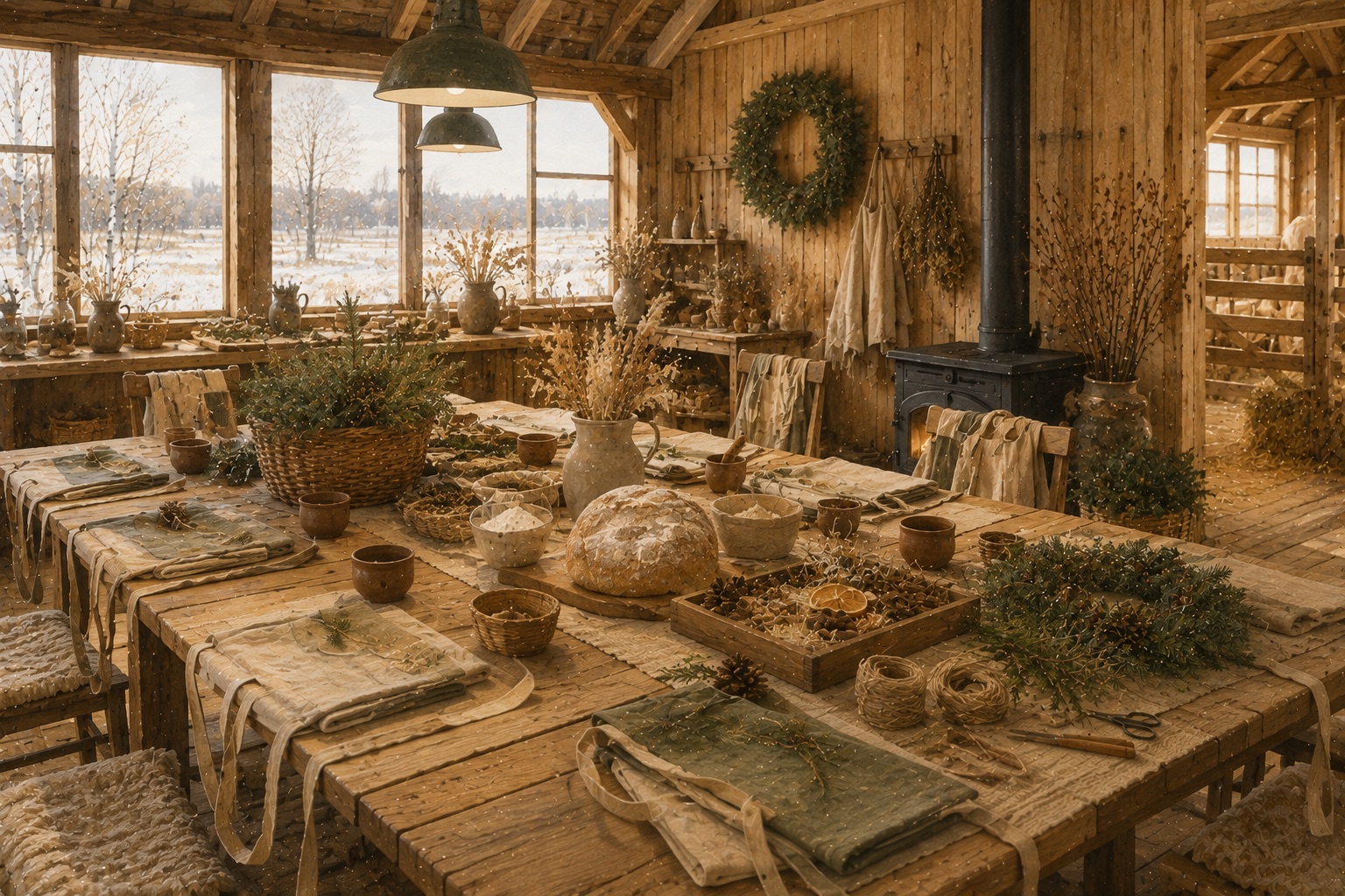 Winter Barn, concept study 3.